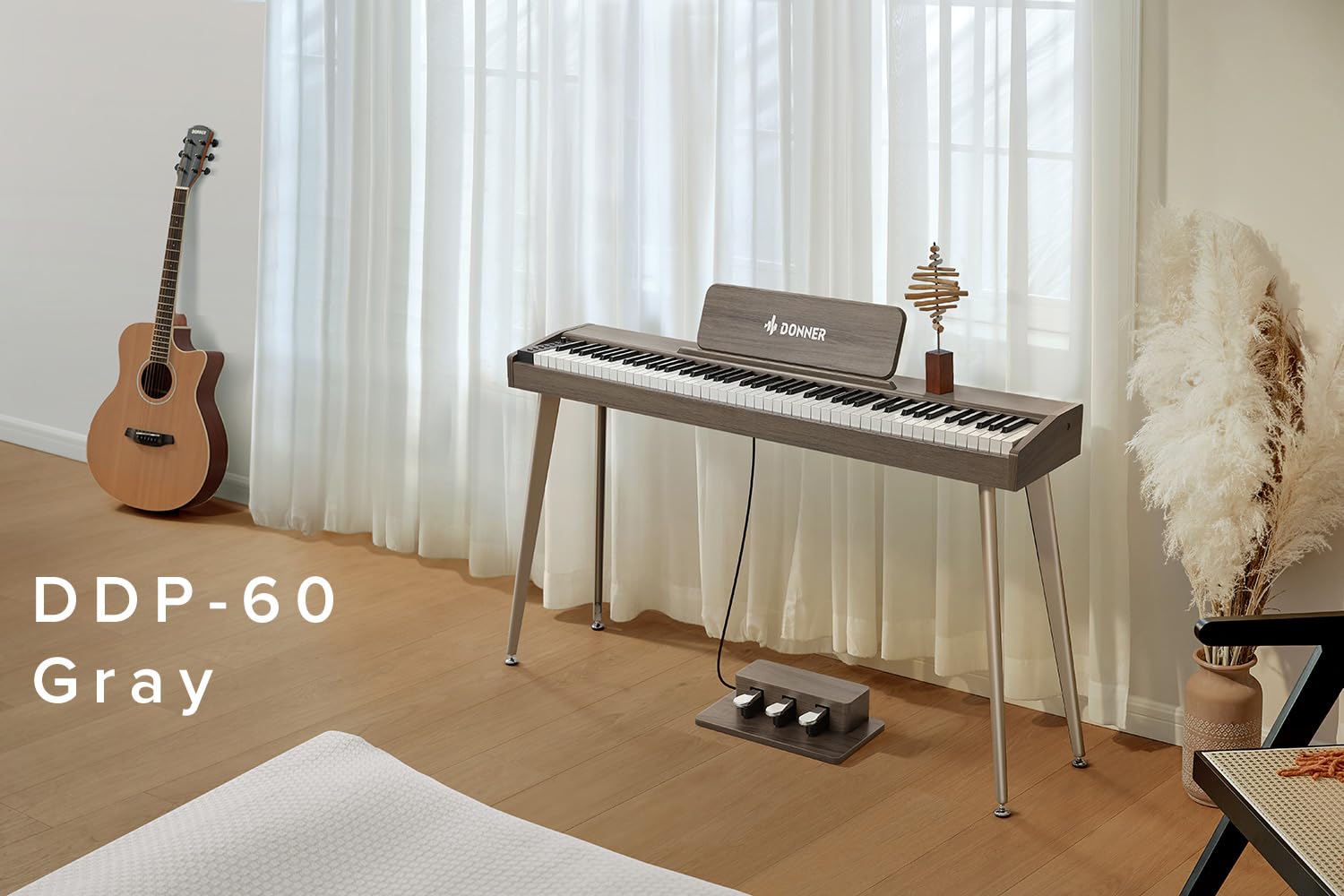Amazon | Donner DDP-60 Natural ヘッドホンセット 電子ピアノ